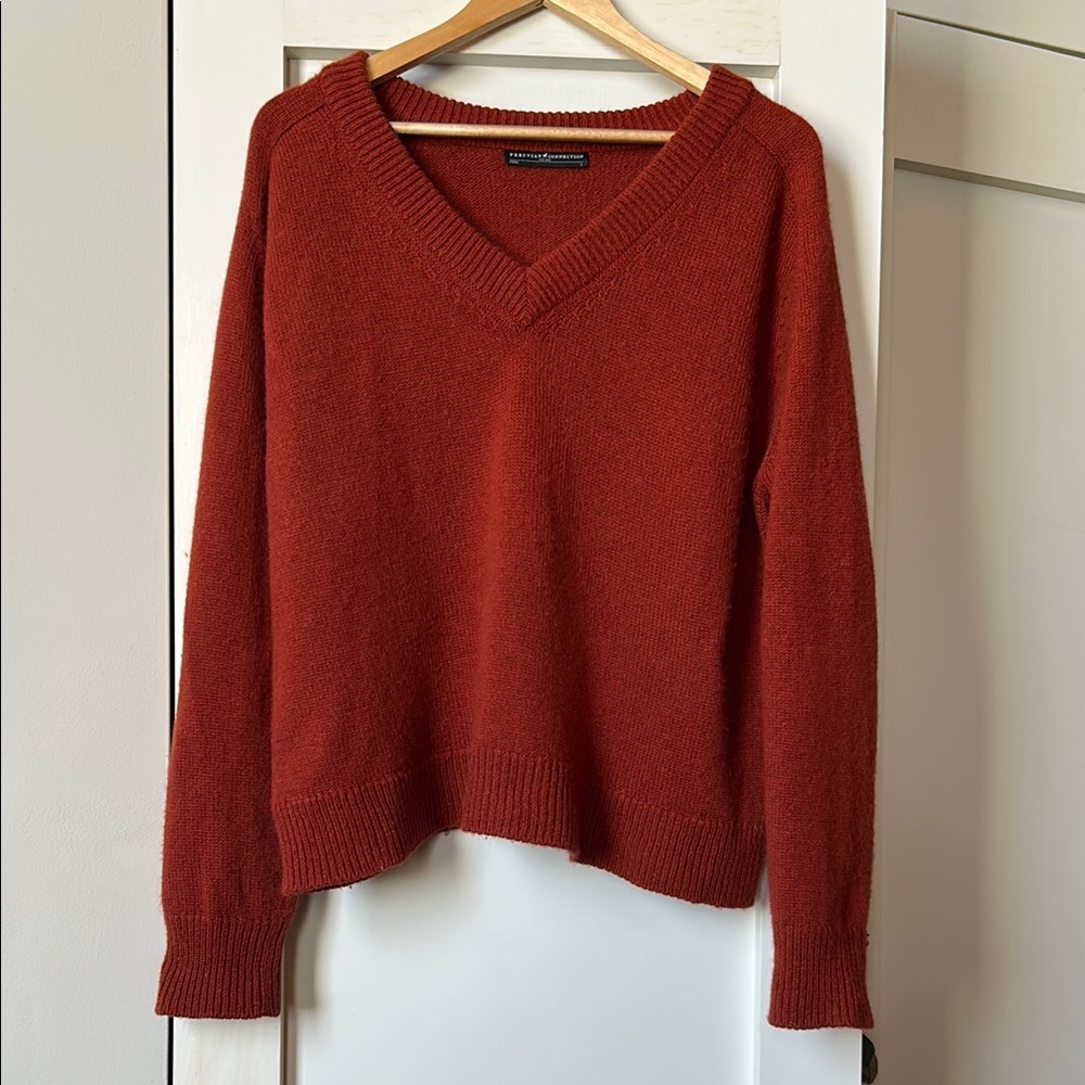 Royal alpaca Peruvian Connection V neck sweater